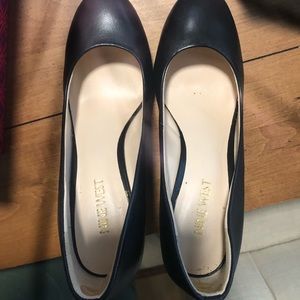 Nine West Halenia Leather Wedge Pump